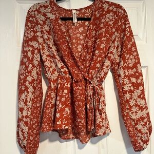 Vanilla Bay Rust Blouse